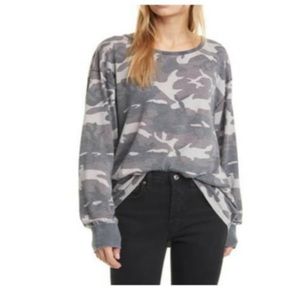Free People Camo Long Sleeve